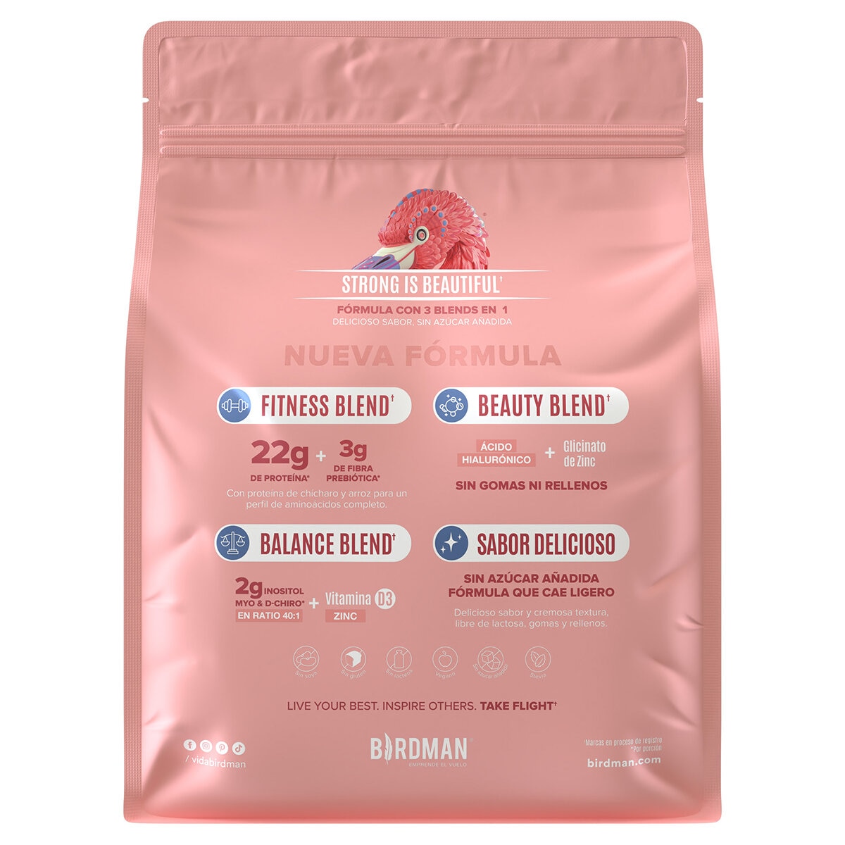 Birdman Fitmingo Proteína Vegetal Sabor Blueberry 1.496 kg Birdman Fitmingo Proteína Vegetal Sabor Blueberry 1.496 kg