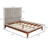 Violanti, Cama Matrimonial Beige