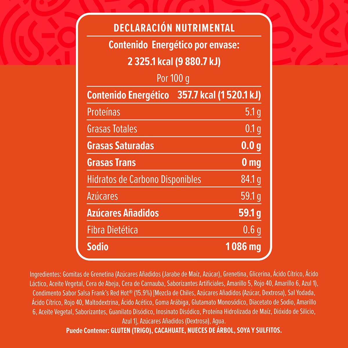 Chilim Balam Ositos de Gomita Sabor RedHot 650 g