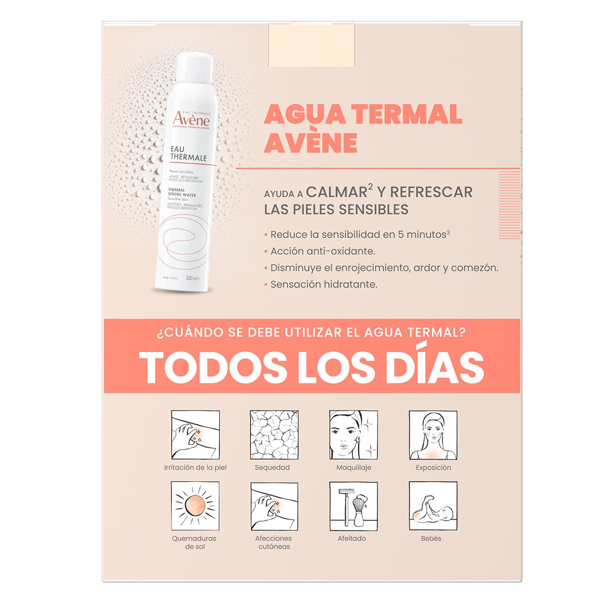 Avène Kit de Agua Termal 2 de 300 ml + 50 ml
