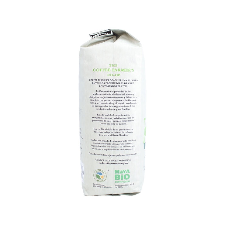 The Coffee Farmer’s Co-op Café Nativo 100% Orgánico Tostado Francés Grano Entero 1 Kg