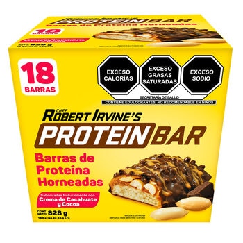 Chef Robert Irvine's Barras de Proteína Horneadas 18 pzas de 46 g
