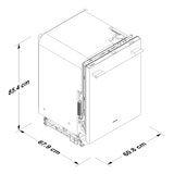 Kitchenaid Lavavajillas Empotrable de 60 cm 15 Servicios
