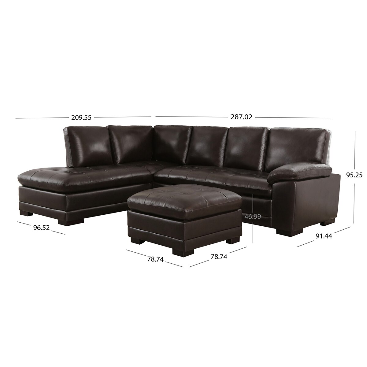 Abbyson Living, Markham, set de sofás, 2 piezas, piel | Costco México