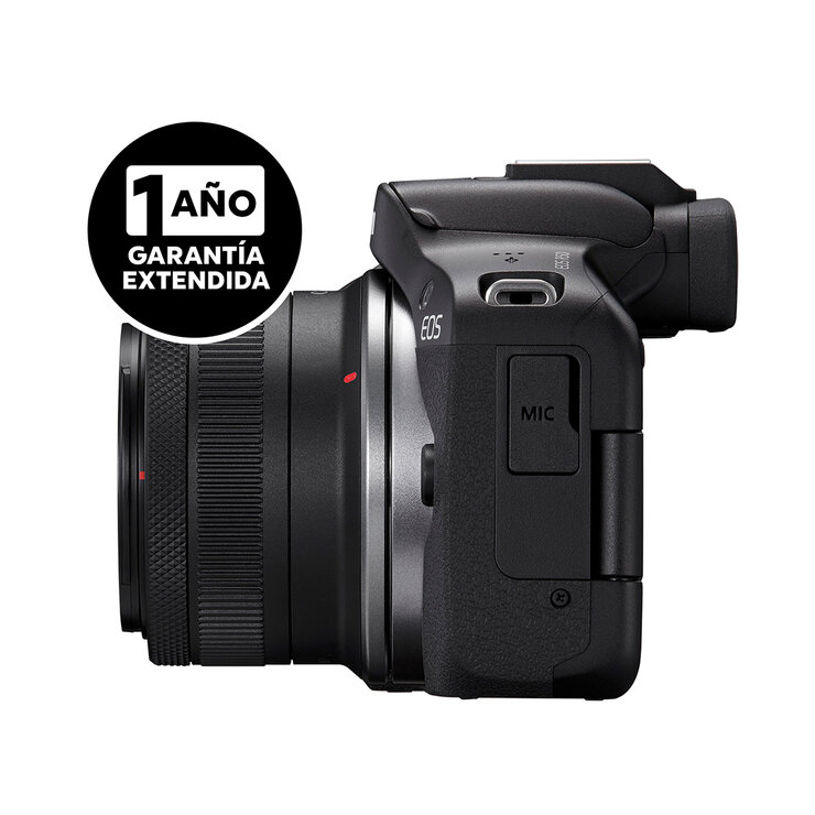 Canon, Cámara Digital EOS R50 RF-S 18-45mm + Garantía Extendida