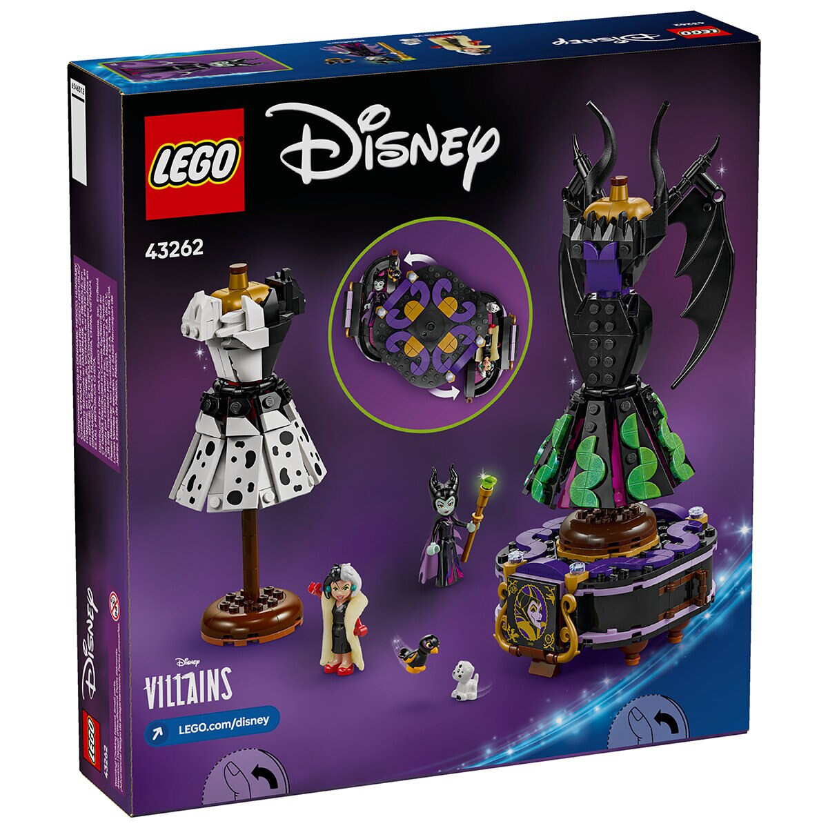 LEGO Disney Trajes de Maléfica y Cruella De Vil