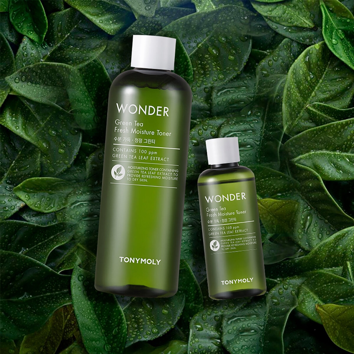 Tony Moly Wonder Tónico Facial de Té Verde 2 pzas