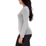 Lucky Brand Playera de manga larga para Dama Gris Grande