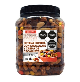 Hoody's Botana Surtida con Chocolate y Crema de Cacahuate 1.24 kg