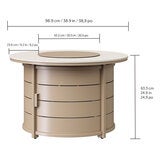 Agio, Amira Sala para Exterior con Fogatero de 5 piezas Agio, Amira Sala para Exterior con Fogatero de 5 piezas