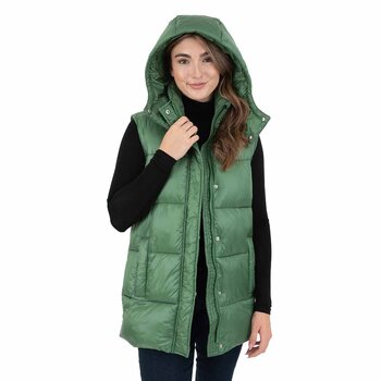 Kensie Chaleco largo acolchado oversize para Dama Varias Tallas y Colores
