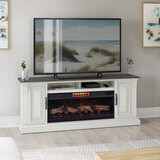 Tresanti, Consola de TV Eloise con Chimenea Eléctrica y Ventilador 2 en 1