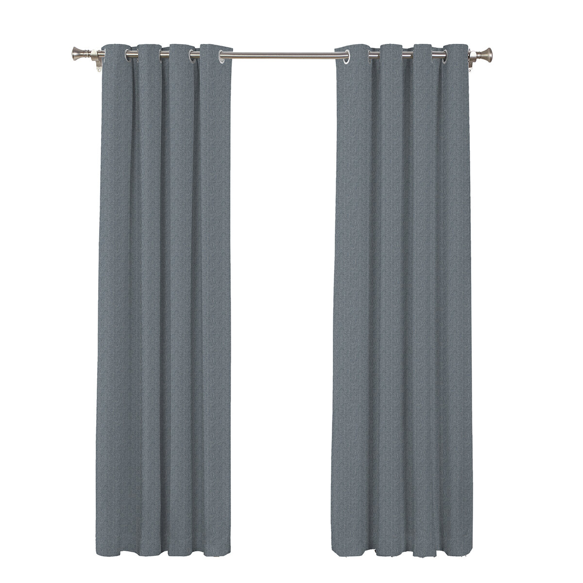 SUN + BLK Cortinas con Bloqueo Total de Luz 132 cm x 213 cm  BLUE
