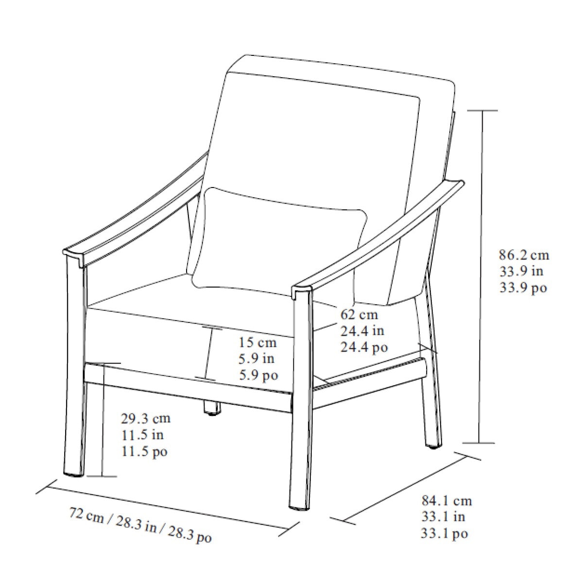 Agio, Stinsley Sala para Patio de 4 piezas
