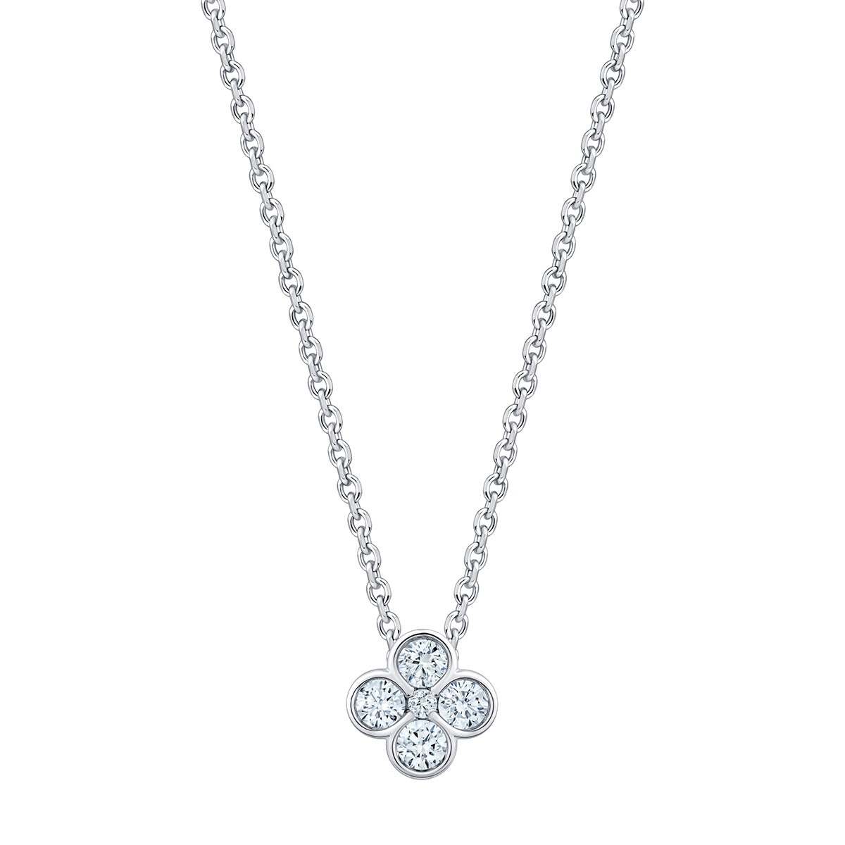 Dije de Diamantes 0.40ctw, Oro Blanco 14K