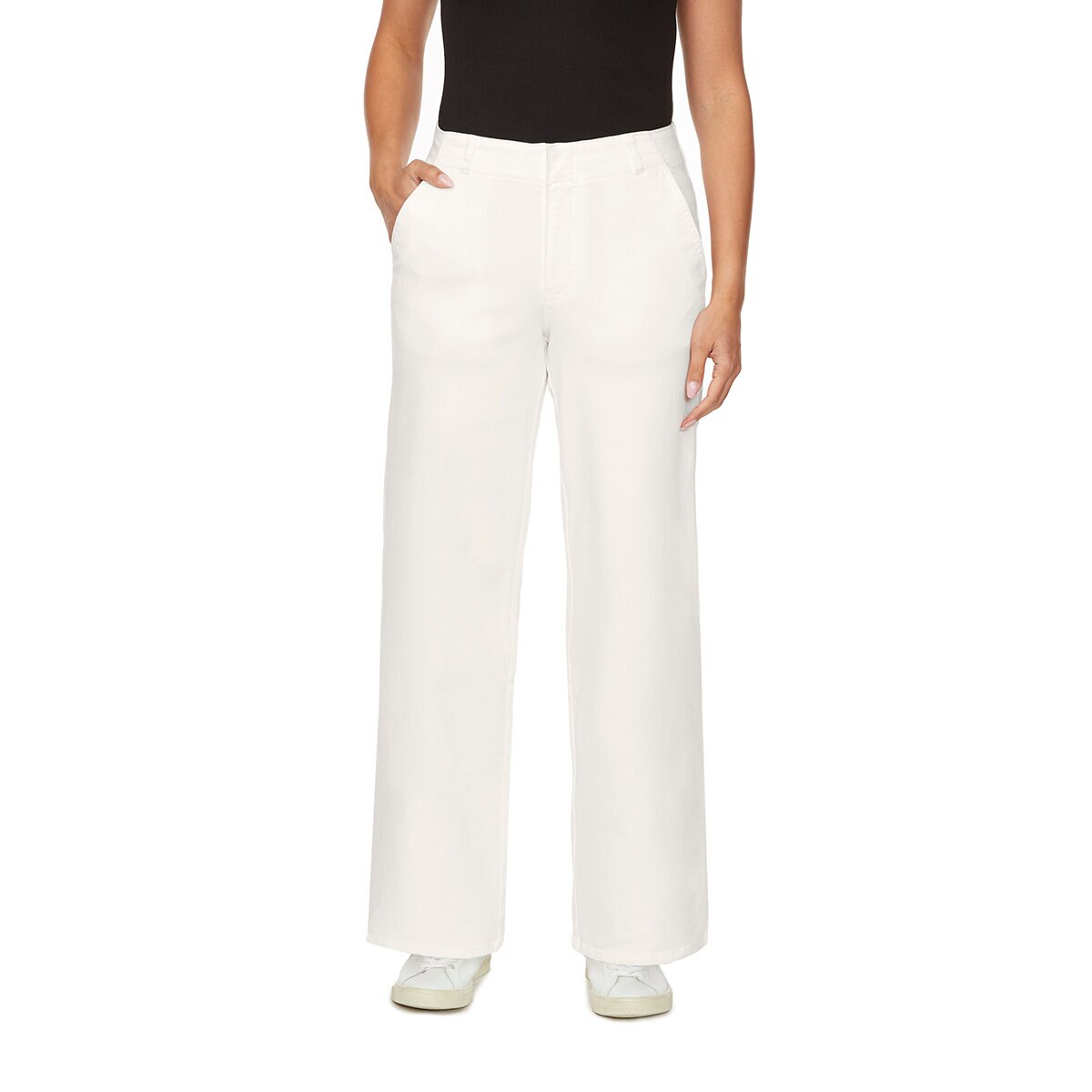 Buffalo David Bitton Pantalones para Dama Blanco 12
