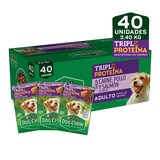 Dog Chow Alimento Húmedo para Perro Adulto Sabor Carne, Pollo y Salmón 40 pzas Dog Chow Alimento Húmedo para Perro Adulto Sabor Carne, Pollo y Salmón 40 pzas