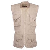 Adv Quest, Chaleco Confeccionado en Gabardina, Unisex, Kaki, XG