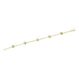Pulsera de Peridoto, Oro de 14K Pulsera de Peridoto, Oro de 14K