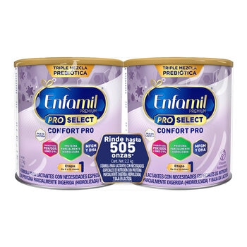 Enfamil Premium Confort Fórmula Láctea 2 pzas de 1.1 Kg