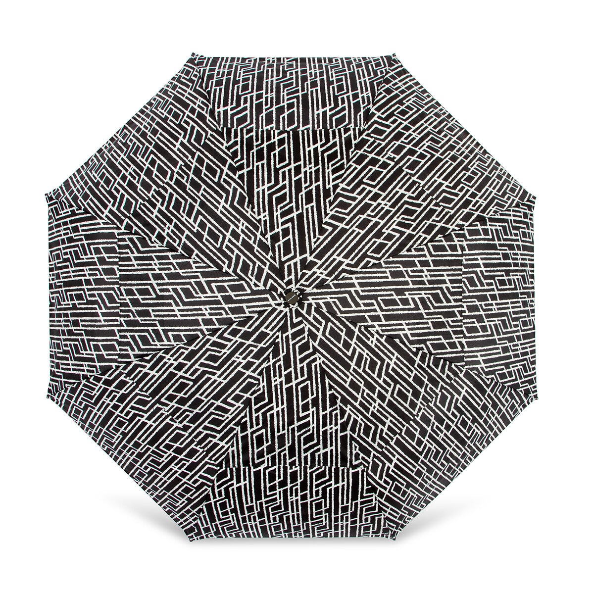WindPro Paraguas Compacto 46 Pulgadas Blanco con Negro