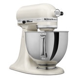 KitchenAid, Batidora Artisan Blanca, Tazón de acero inoxidable pulido con asa, 4.7 L