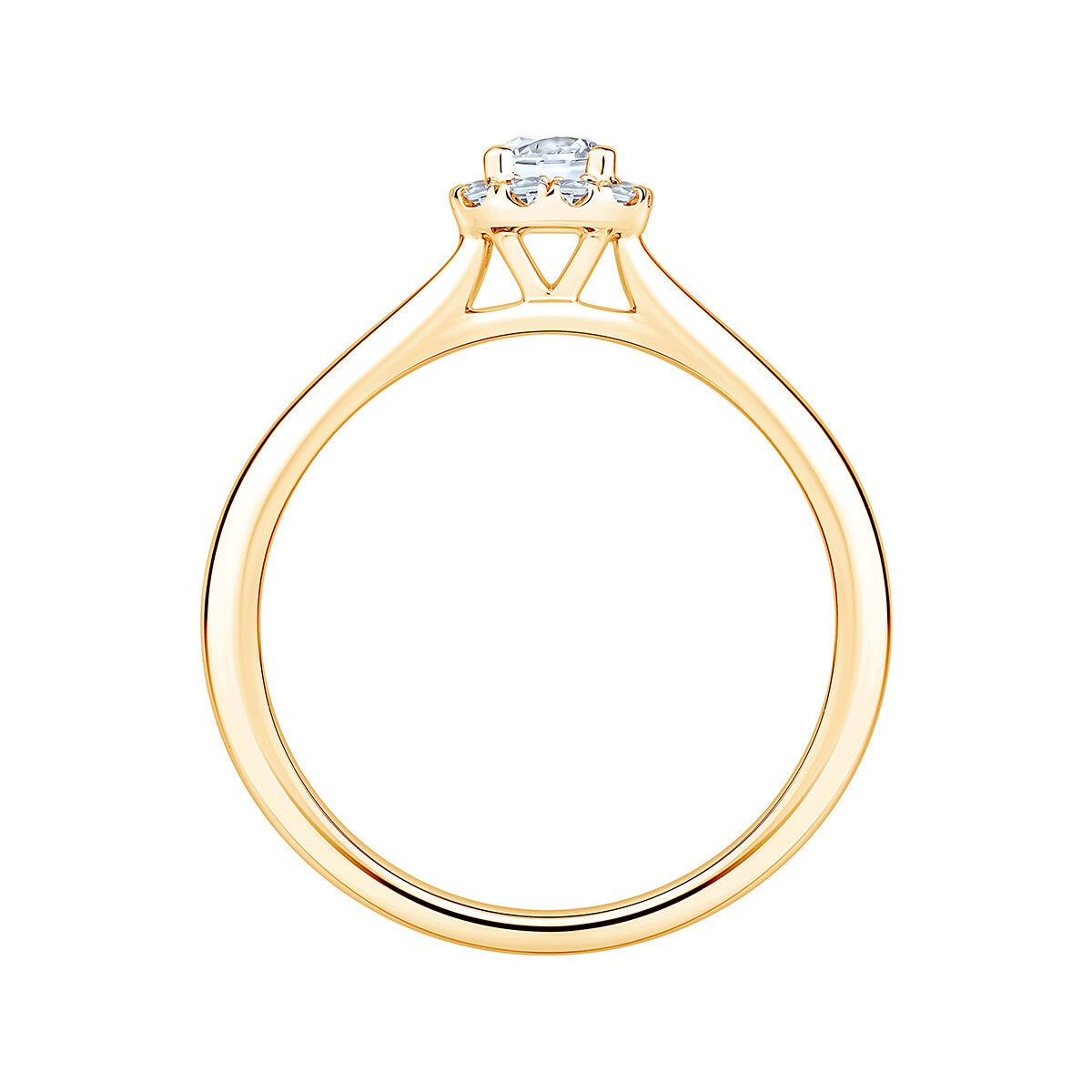 Anillo de Compromiso, 0.30ctw Diamantes, Oro Amarillo 14K Anillo de Compromiso, 0.30ctw Diamantes, Oro Amarillo 14K