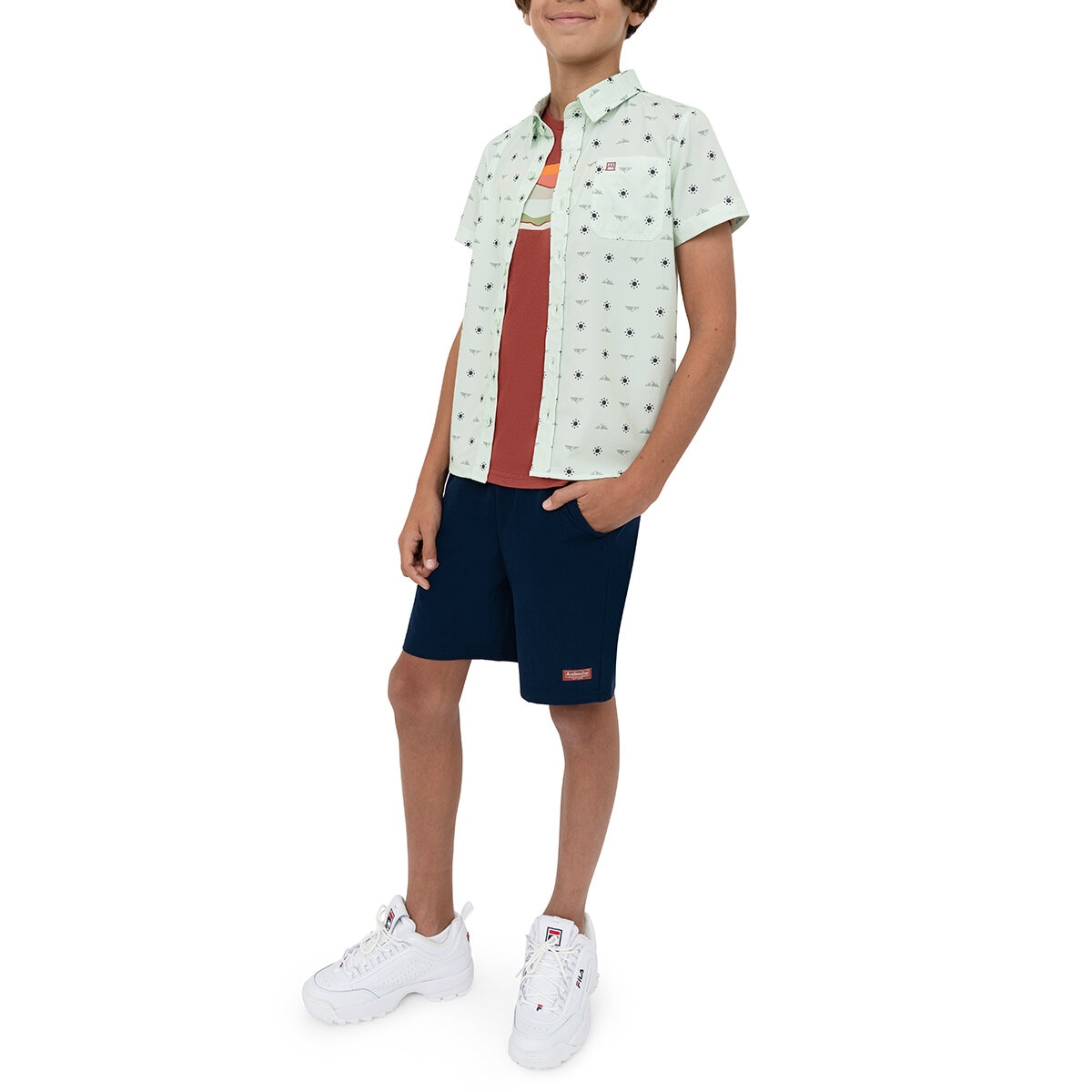 Avalanche Conjunto de 3 piezas para Niños Verde 7 / 8 Años