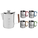 Alpine Mountain Gear Cafetera con Tazas para Exteriores
