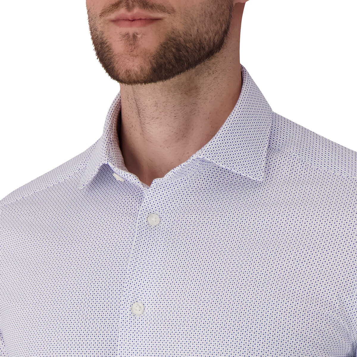 Victor Emmanuel Camisa para Caballero Blanco Cuello 16 Manga 34/35