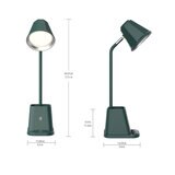 Sheffield Rayo Lámpara de Escritorio con Cargador Inalámbrico Color Verde