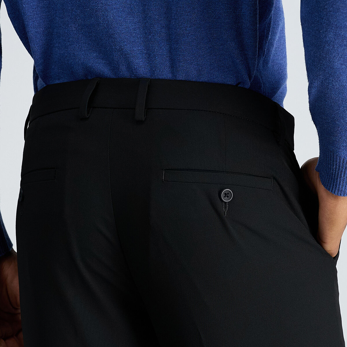 Haggar Pantalones para caballero negro 40 x 32