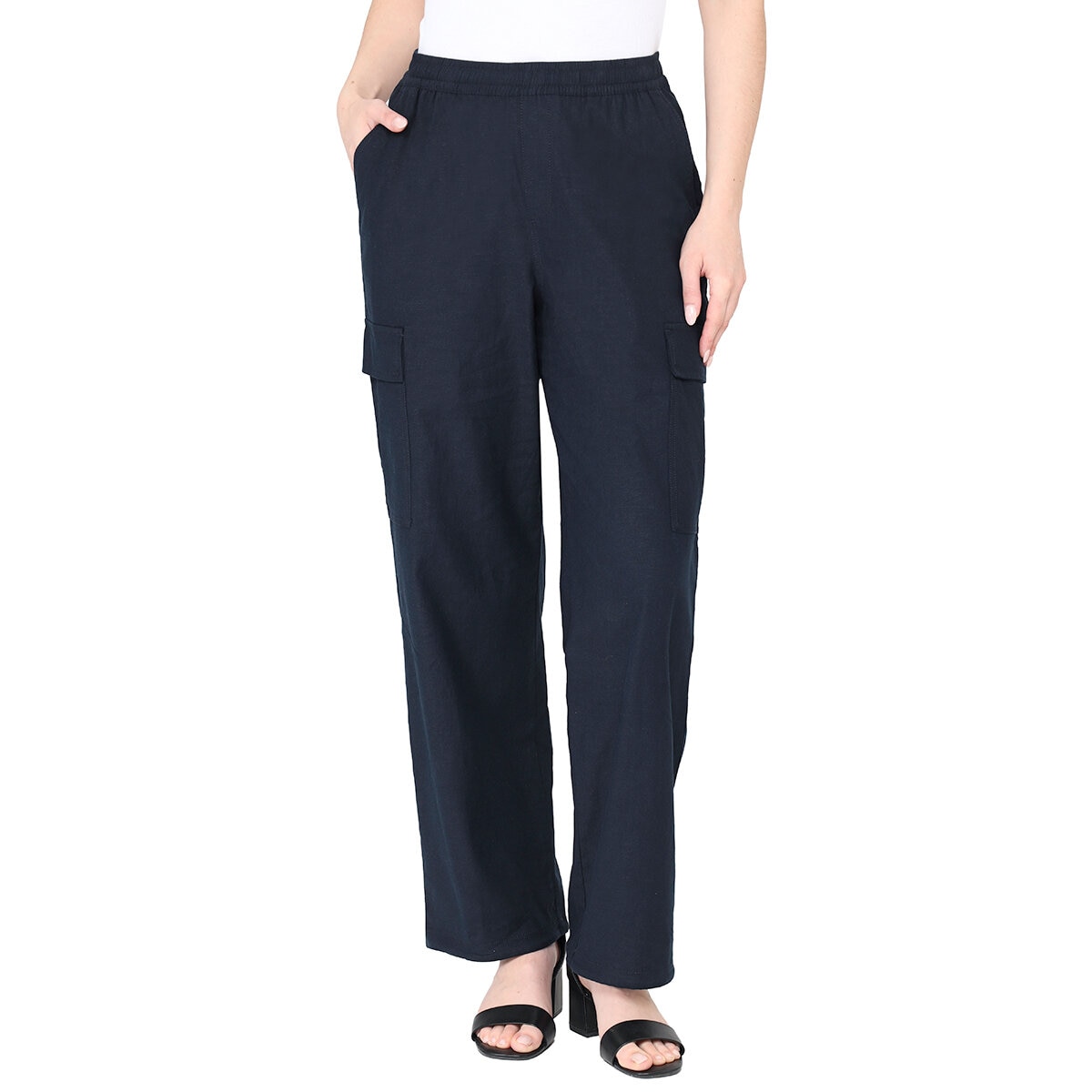 Nicole Miller Original Pantalones Cargo tipo Lino para Dama Varias Tallas y Colores