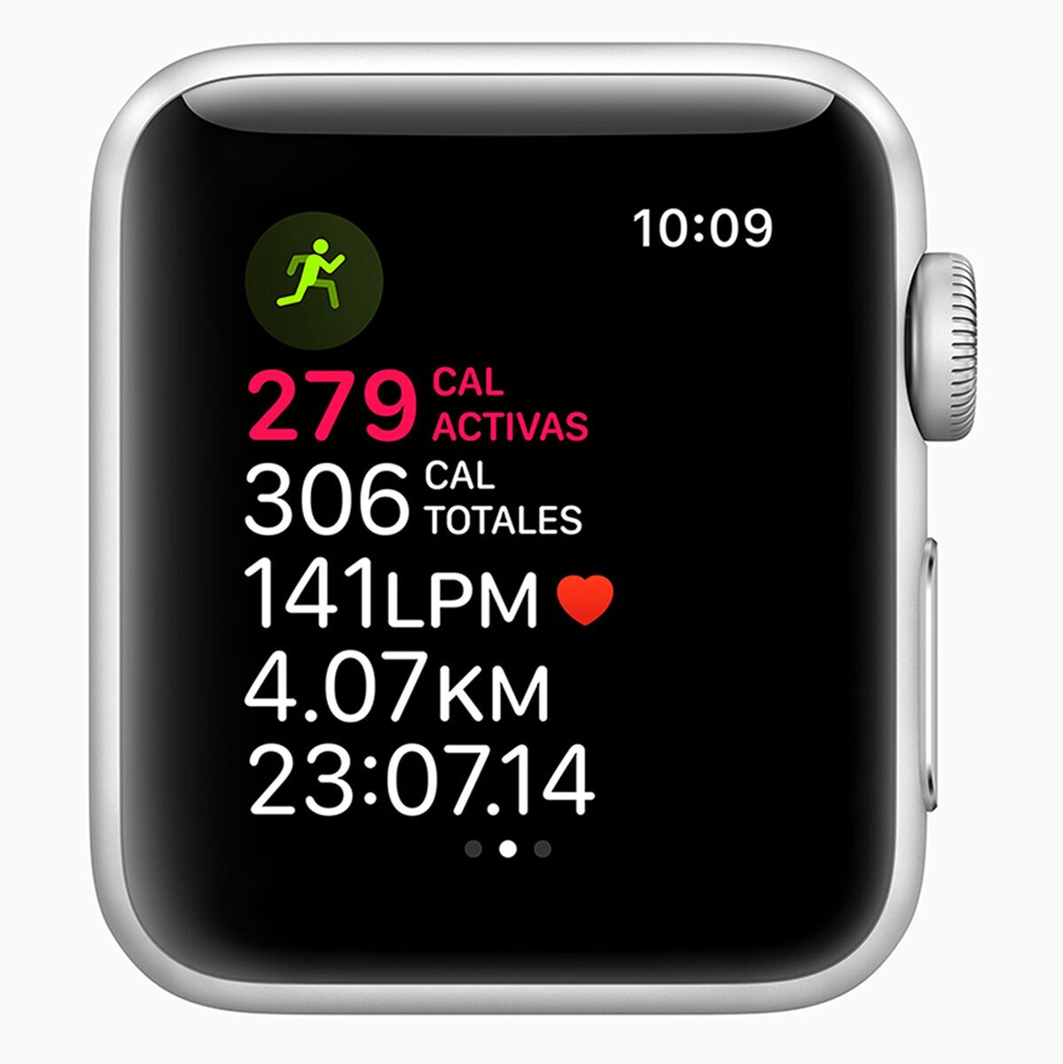 Apple Watch Series 3 (GPS) Caja de Aluminio Plata 38 mm con correa deportiva blanca