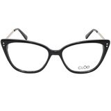 Cloe CLE.61396.0BLK.55 Armazón Oftálmico + Clip Solar Polarizado