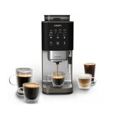 Krups Coffee Crush Experience, Cafetera Automática con Espumador de leche compatible con café en grano y molido