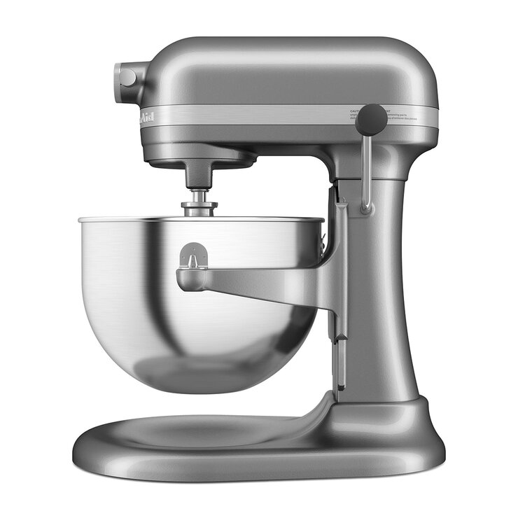 KitchenAid, Serie Professional 600, Batidora de pedestal con tazón elevable y batidor plano de borde flexible, 5.6 L, Plata