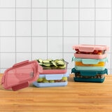 Ello Juego de Recipientes de Vidrio para Alimentos con Antideslizantes, 10 Piezas Ello Juego de Recipientes de Vidrio para Alimentos con Antideslizantes, 10 Piezas