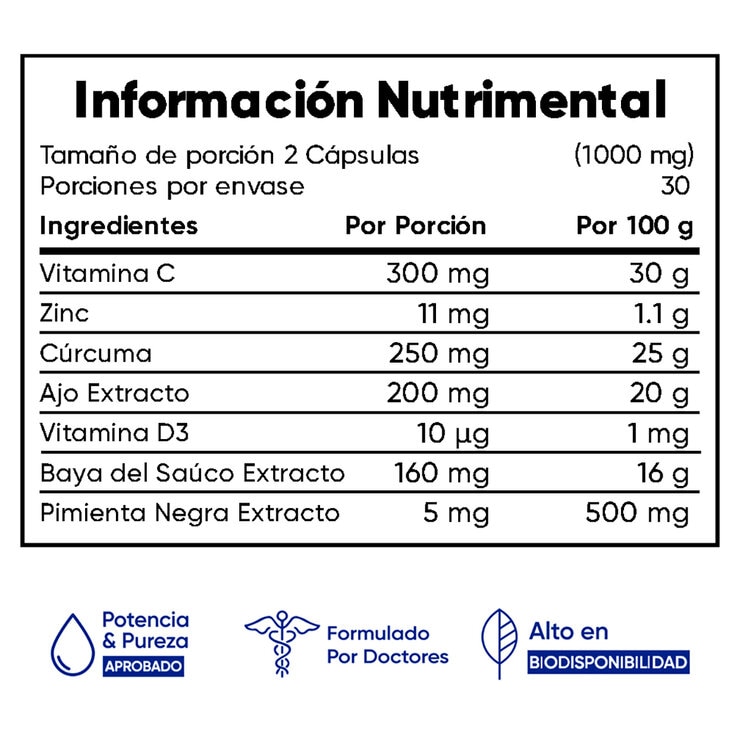 Multiblue Vitamina C 2 frascos de 60 cápsulas