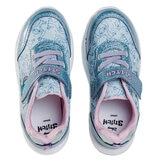 Disney Stitch, Tenis Color Azul con Luces, para Niña, Varias Tallas