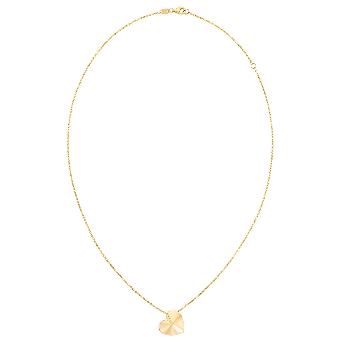 Collar de Oro de Corazón de 14k
