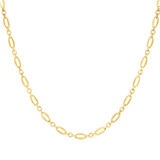 Cadena para Dama, 45.72cm, Enlace Ovalado, Oro Amarillo 14K
