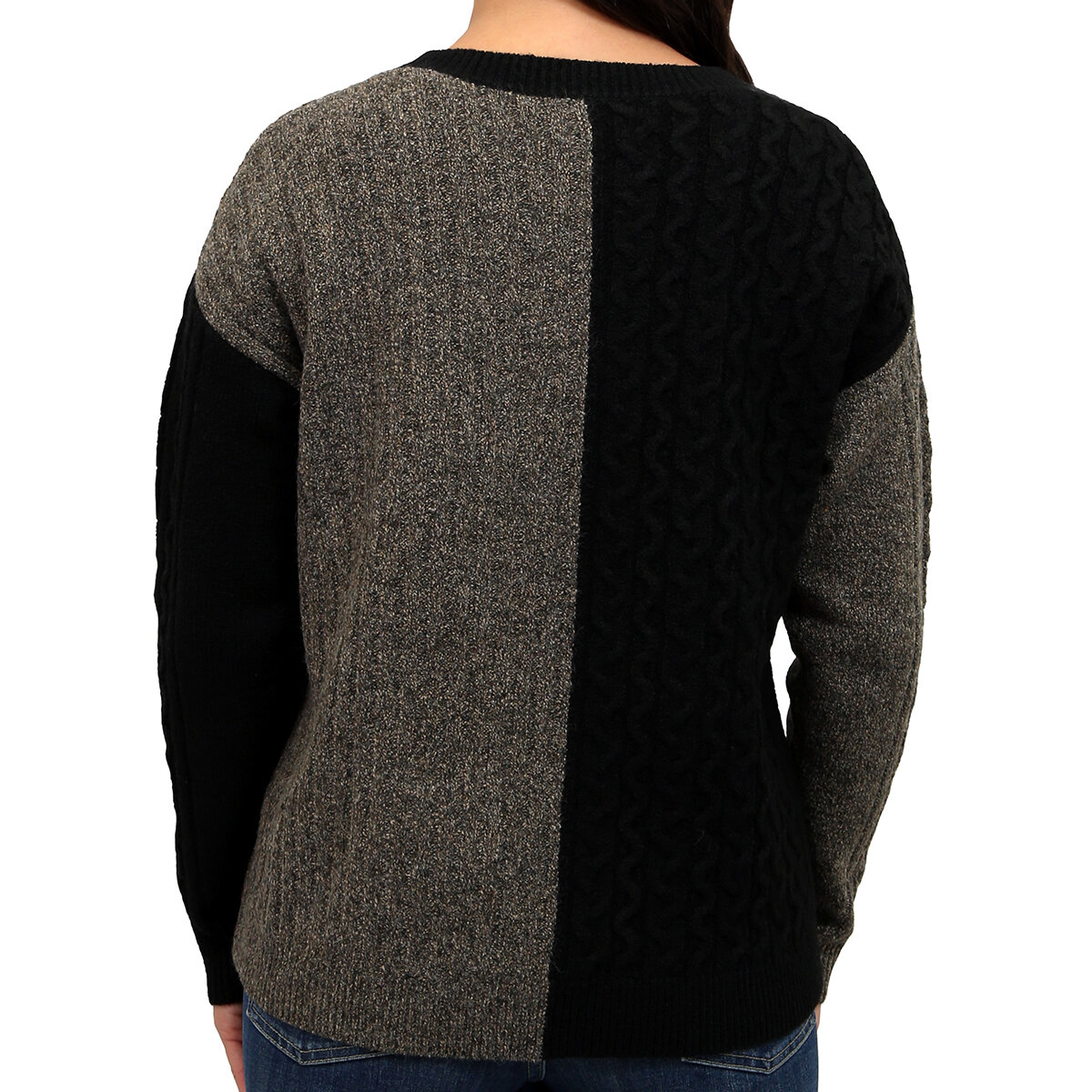 Leo & Nicole Suéter para Dama Negro Grande