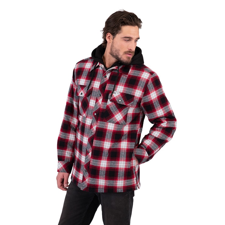 Chamarra Café Mujer OCCOKO Chaqueta Casual De Franela A Cuadros