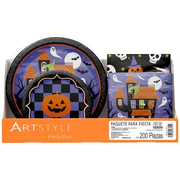 Artstyle Paquete para Fiesta de Halloween 200 pzas Artstyle Paquete para Fiesta de Halloween 200 pzas