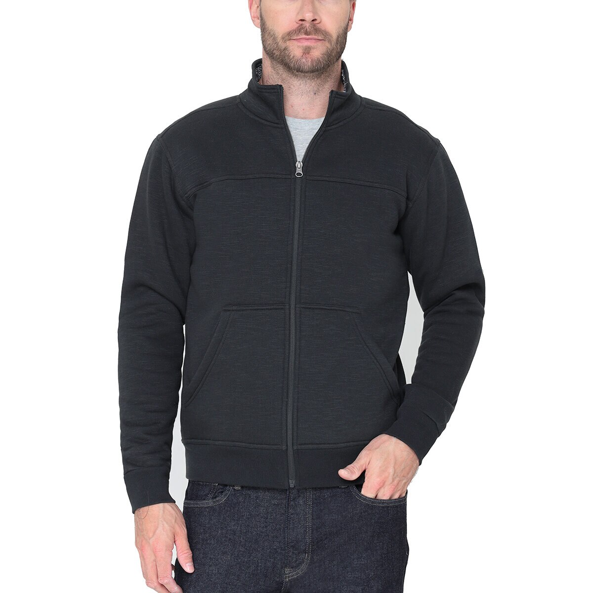 BC Clothing Heritage Chamarra para Caballero Negro Extra