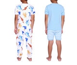 Pekkle Pijamas 4 piezas para Niños o Niñas Pulpo / Tiburón 3 Años