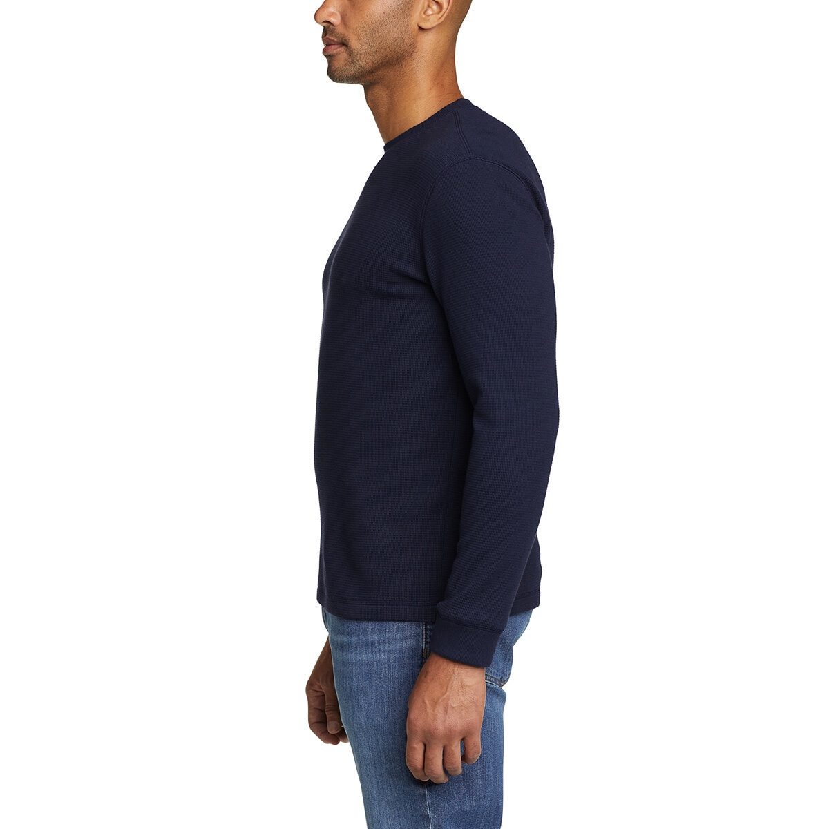 Eddie Bauer Playera de manga larga para Caballero Mediana Azul