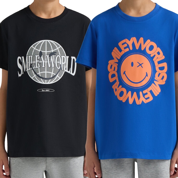 SmileyWord Playera para Niños y Niñas 2 piezas Varias Tallas y Colores SmileyWord Playera para Niños y Niñas 2 piezas Varias Tallas y Colores