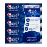 Crest 3D White Advanced Whitening Crema Dental 5 pzas de 147 gr